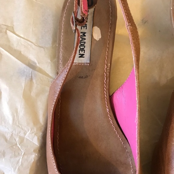 Steve Madden Leather Pointed Low Heel Shoes Size 9 Narrow Size Not on Shoe - Picture 8 of 13
